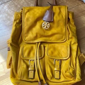 Tory Burch Nylon Flap Backpack